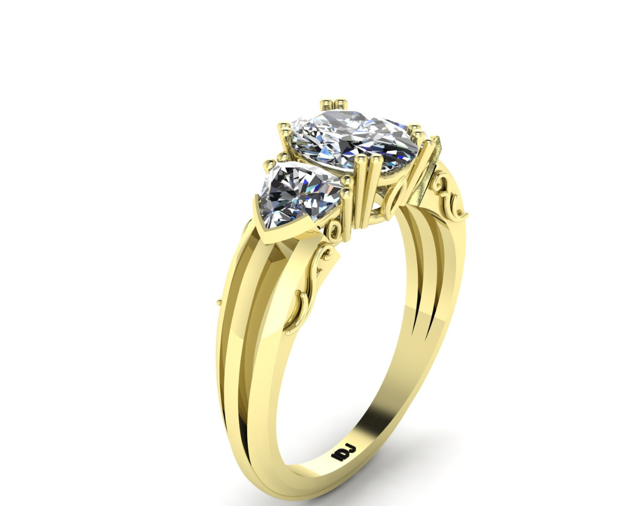 THREE DIAMOND ETERNITY RING