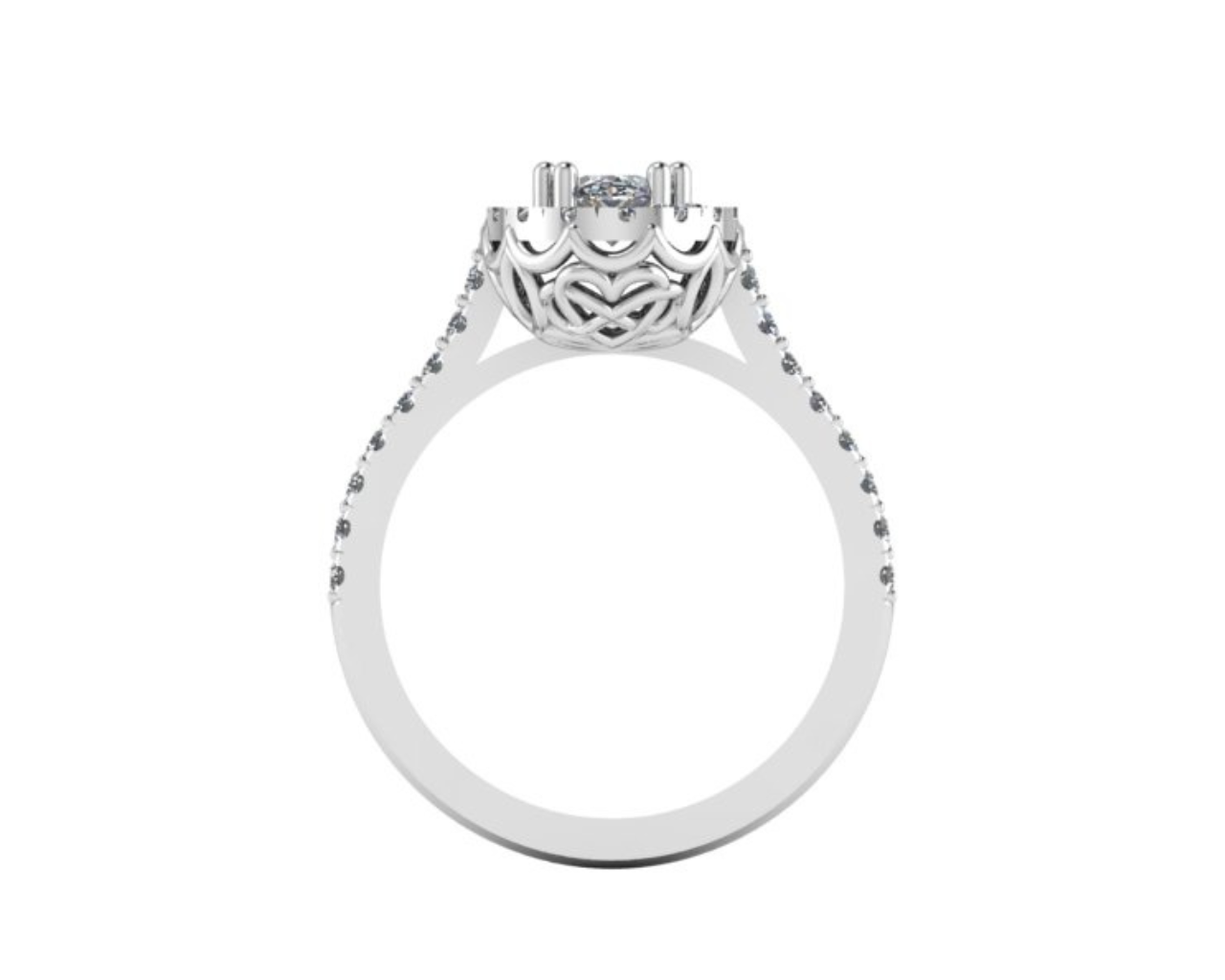 OVAL SOLITAIRE DIAMOND RING