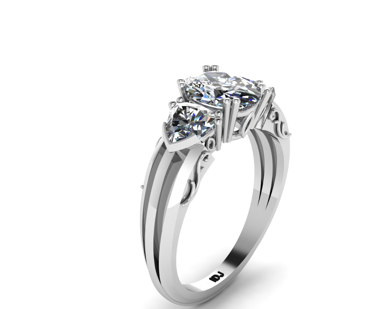 THREE DIAMOND ETERNITY RING