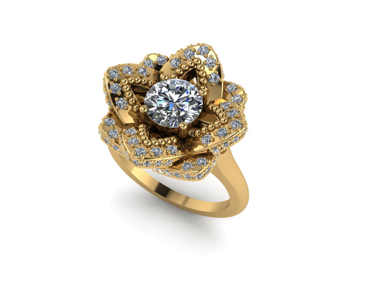 FLOWER DIAMOND RING