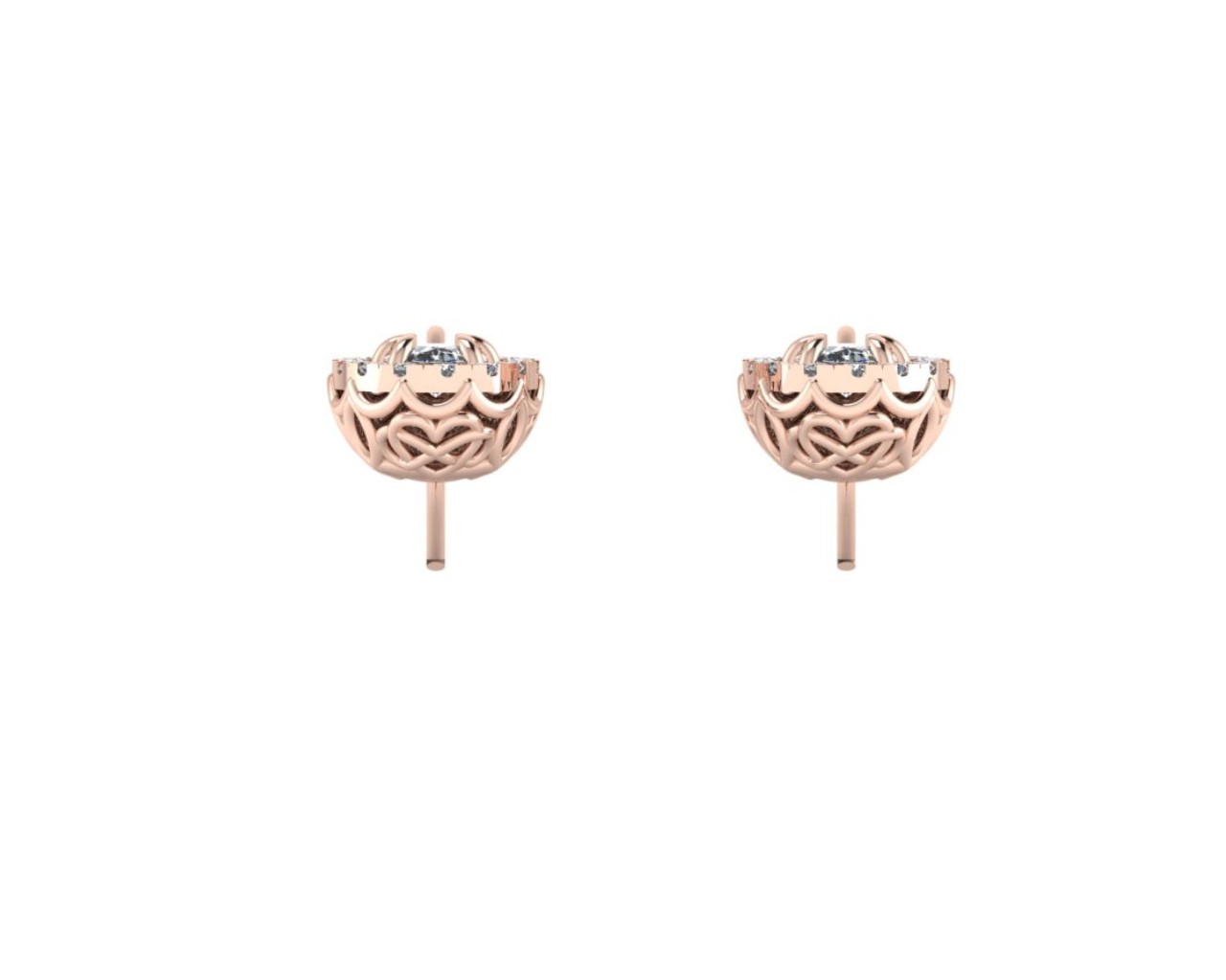 OVAL SOLITAIRE DIAMOND EARRINGS