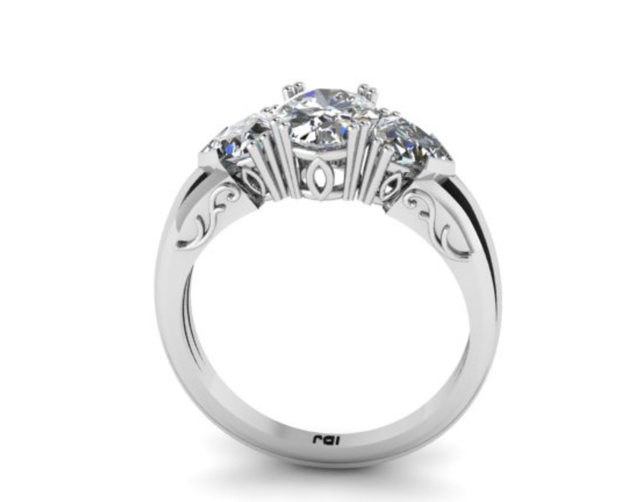 THREE DIAMOND ETERNITY RING