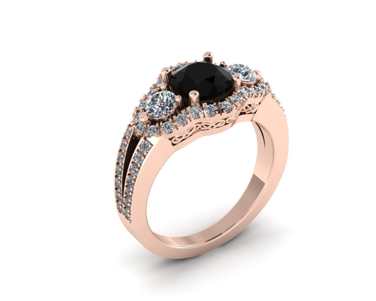 TREASURED TRIO DIAMOND RING