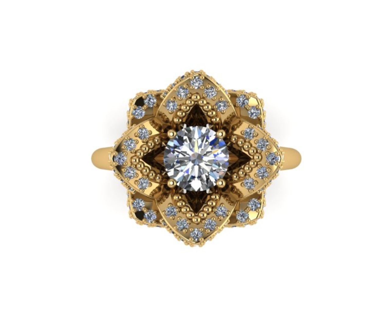 FLOWER DIAMOND RING