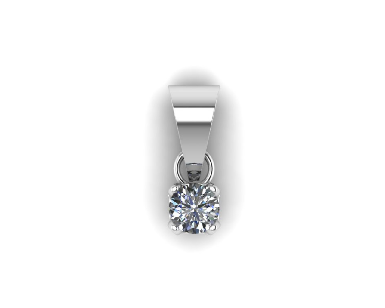 ROUND SOLITAIRE PENDANT