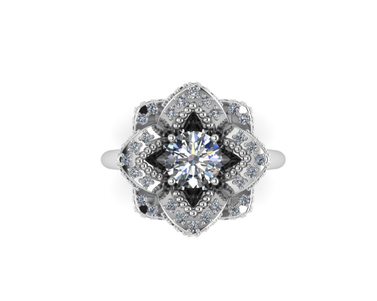 FLOWER DIAMOND RING