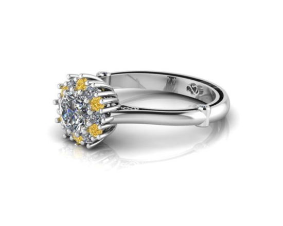 COLOR CLASSIC CLUSTER DIAMOND RING