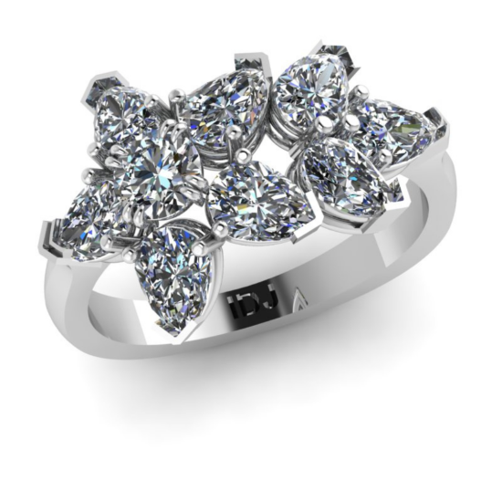 CLASSIC FLORAL DIAMOND RING
