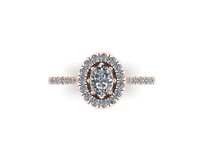 OVAL SOLITAIRE DIAMOND RING