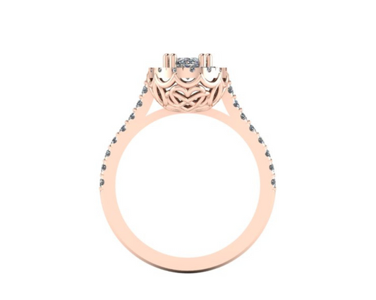 OVAL SOLITAIRE DIAMOND RING