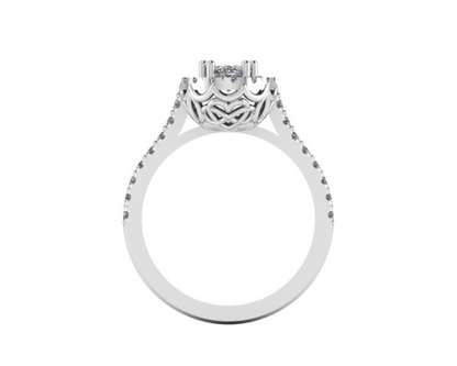 OVAL SOLITAIRE DIAMOND RING