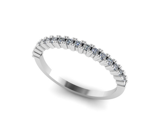 HALF INFINITY DIAMOND WEDDING RING