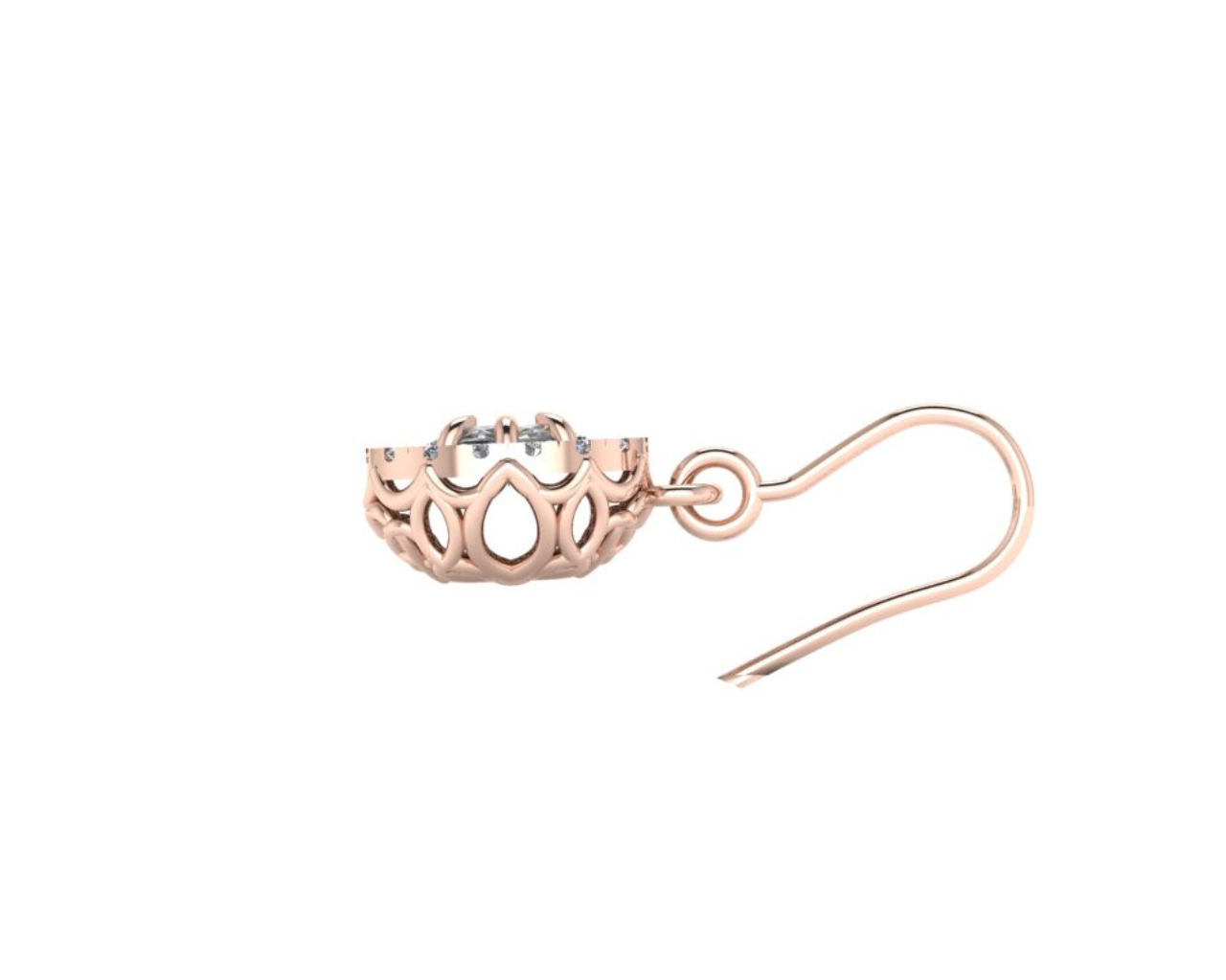 OVAL SOLITAIRE DIAMOND EARRINGS