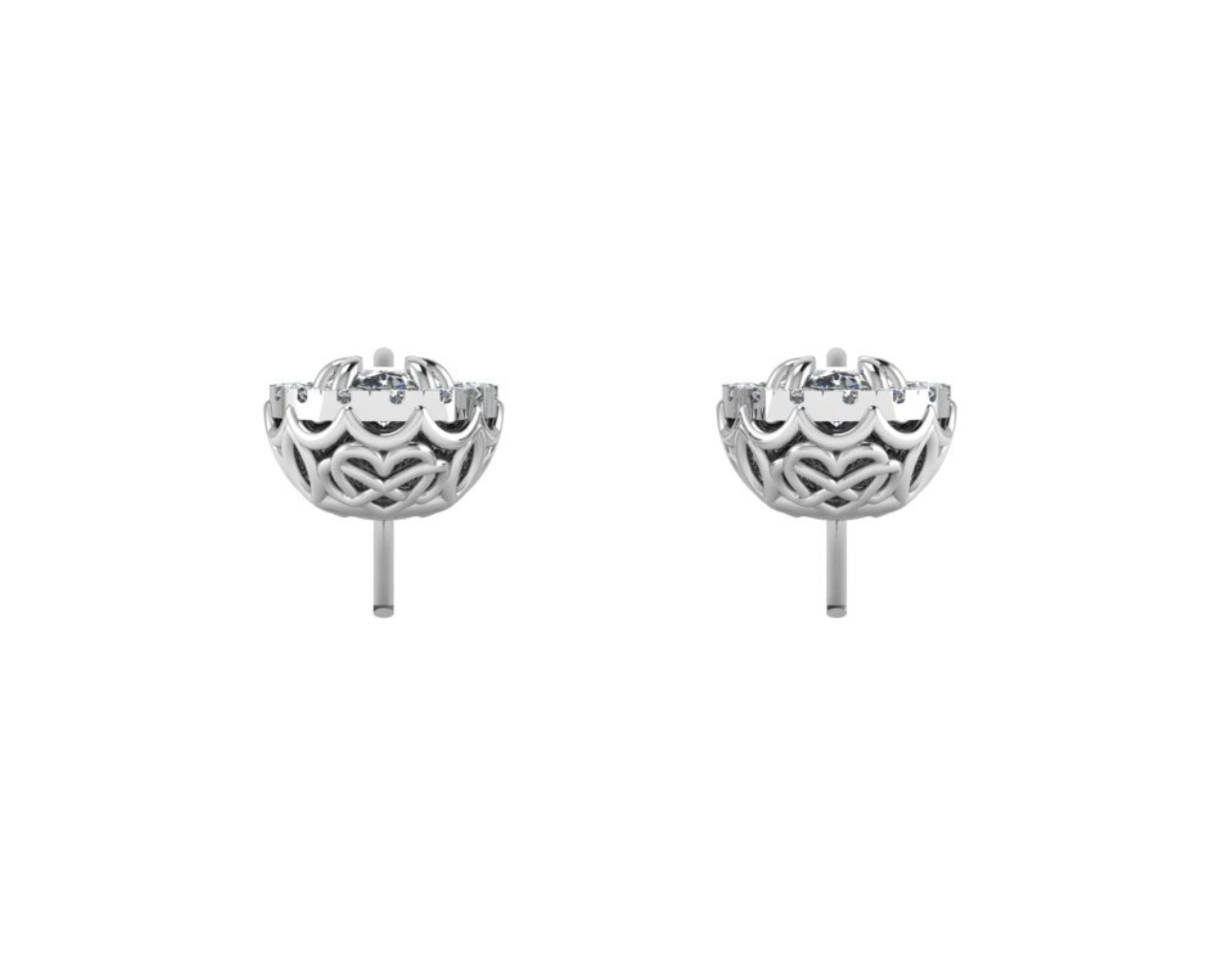 OVAL SOLITAIRE DIAMOND EARRINGS