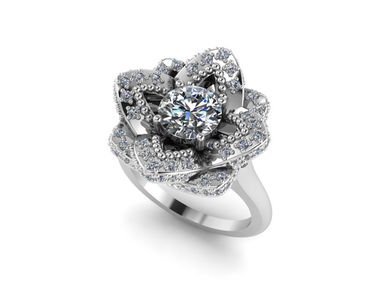 FLOWER DIAMOND RING