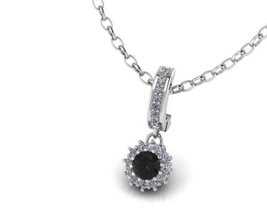 BLACK CLASSIC CLUSTER PENDANT