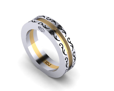 ANTIQUE MENS WEDDING BAND